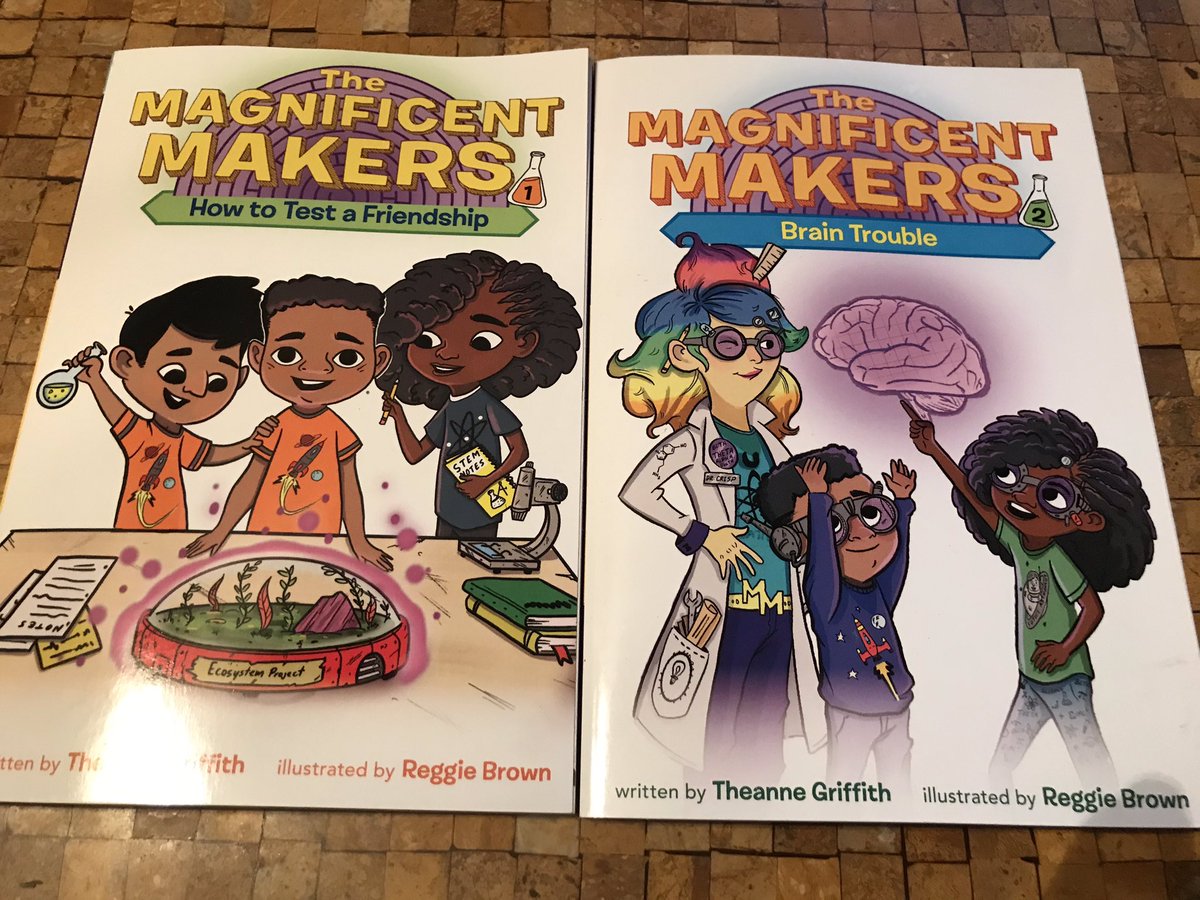 🎉🎉#FridayNightRaffle 🎉Follow author <a href="/doctheagrif/">Theanne Griffith</a> &amp; illustrator @reggiebrownart &amp; RT by 6pm 8/22 for a chance to win 2 books in #TheMagnificentMakers series! 🧡🔬🧡🔬🧡🔬🧡🔬🧡🔬🧡🔬🧡🔬🧡🔬🧡🔬<a href="/randomhousekids/">Random House Children's Books</a> #KidsNeedBooks