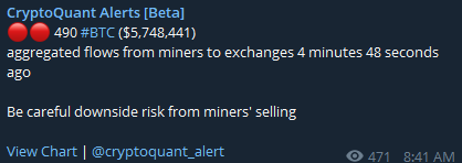 970  $BTC miner outflows