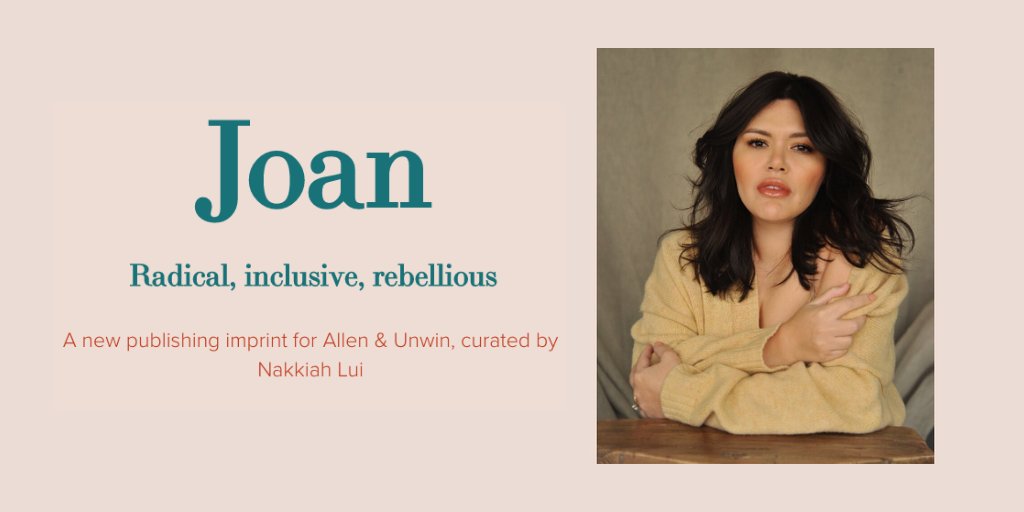Allen &amp; Unwin are thrilled to announce a new imprint, JOAN, curated by writer, actor and director @nakkiahlui 
Read more: bit.ly/3j4GjUM