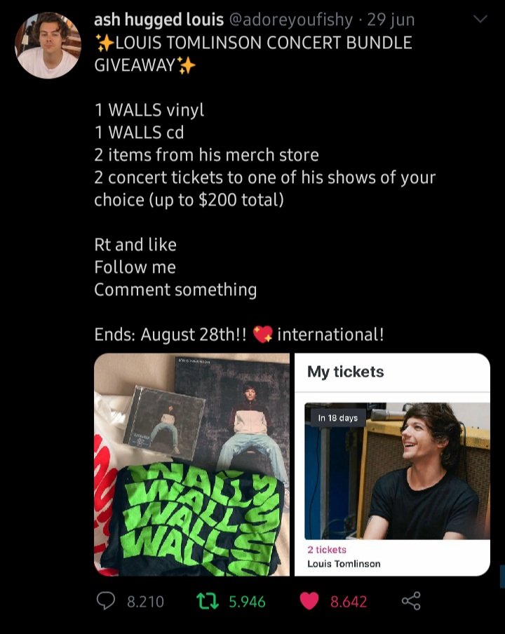 i really wanted to be part of this new phase of it, it would be my first show and i was really excited and confident that I would be able to go, I was even taking part in his giveaway with a friend and I worked so hard ash+