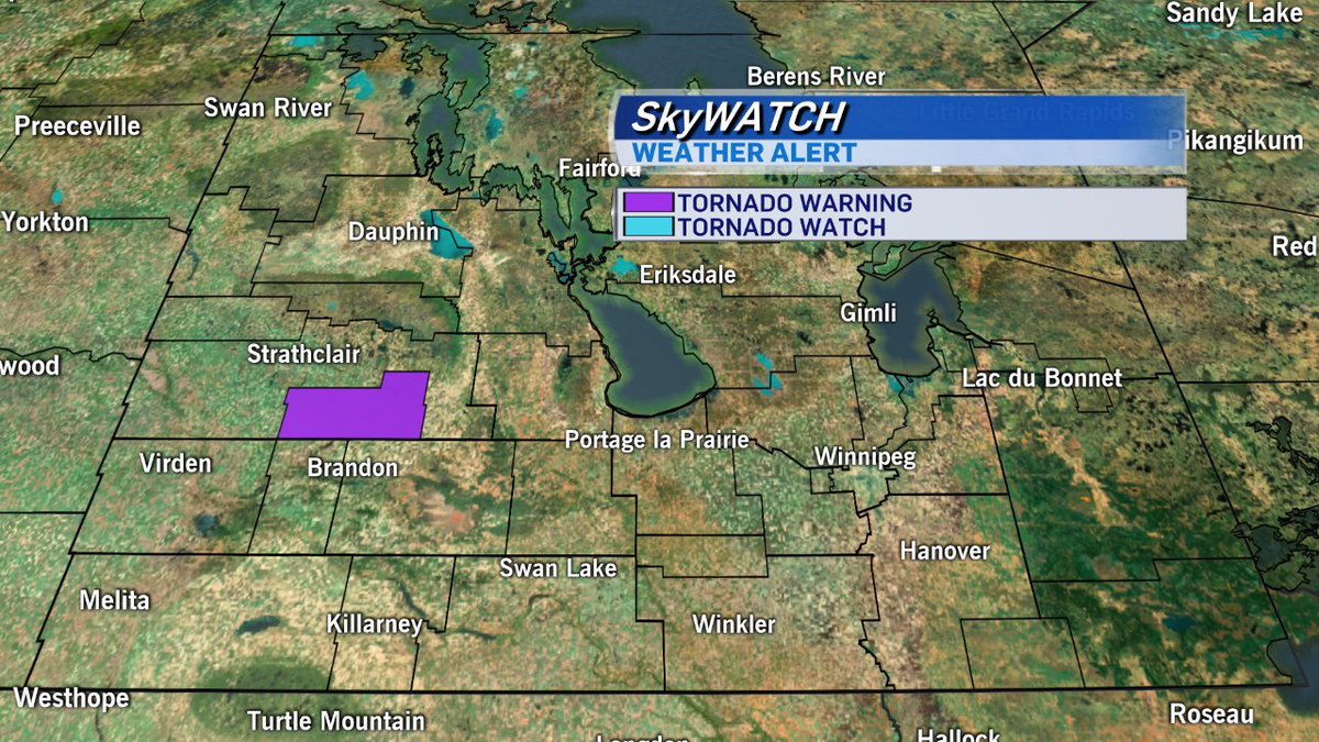 CTV Skywatch Weather Alert: A Tornado Watch or Warning is in effect for the regions below. #mbstorm Details: weather.gc.ca/warnings/index…
