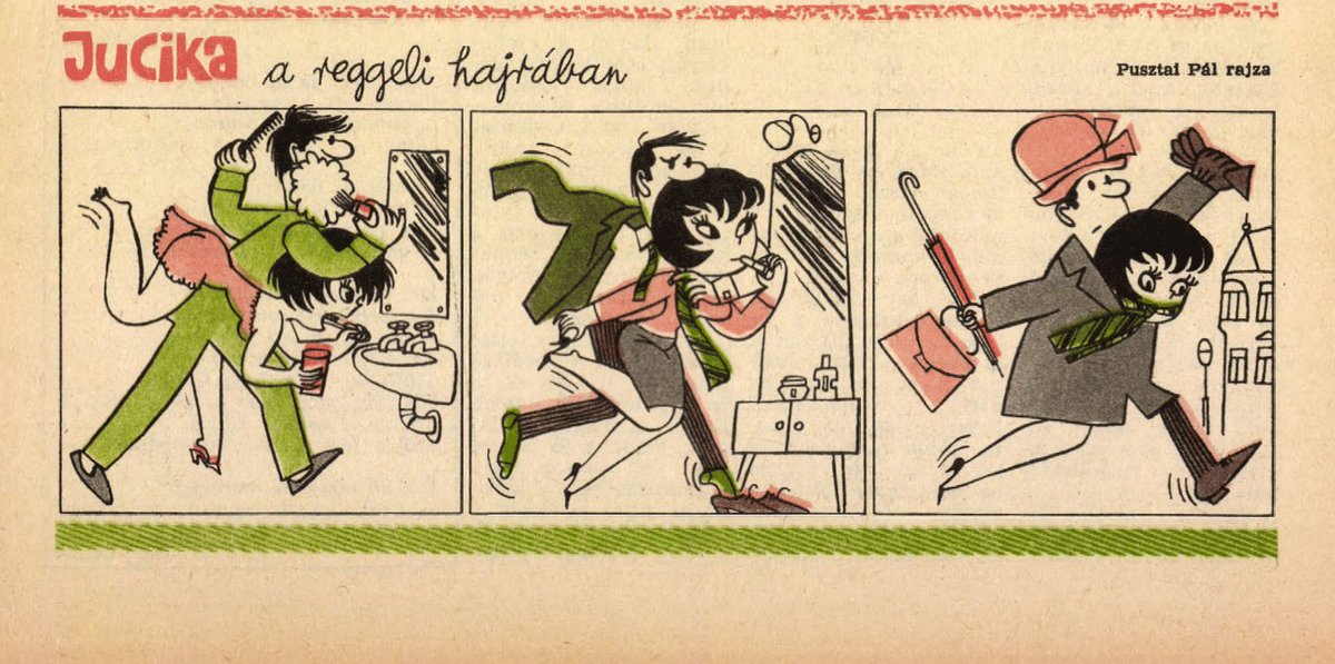 JucikaInOrder's tweet photo. 375. Jucika's Morning Rush.
Published on Ludas Matyi on the week of December 7th-13th, 1964. (Dated Dec. 10th)
#jucika #jucikainorder #jucikachronological
#LudasMatyi #December #December1964 #Pusztai #PusztaiPál #PálPusztai https://t.co/1qlVcJ99Uy
