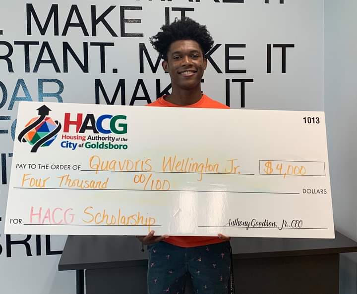 hacg_goldsboro's tweet photo. 🎉🎉 Kyana Faulkner and Quavaris Wellington Jr., have been named recipients of our 2020 HACG college scholarships! 
#hacgnc #OurYouthMatter #CollegeBound #HousingIs https://t.co/jYBNtzUjBY