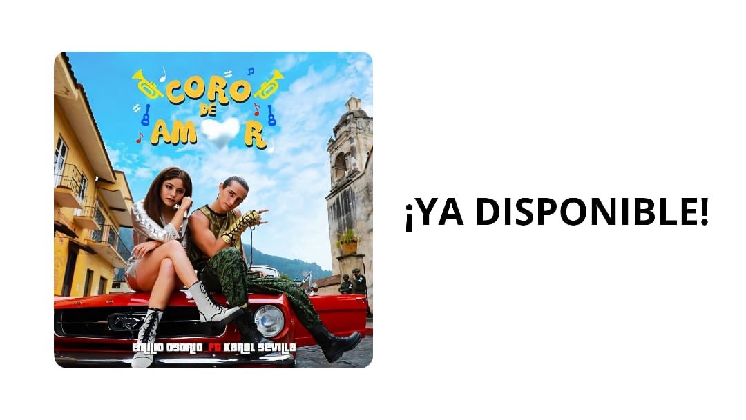 OrgFandomsPy's tweet image. #CoroDeAmor de Emilio Osorio en colaboración con Karol Sevilla ya se encuentra disponible en todas las plataformas digitales de música!