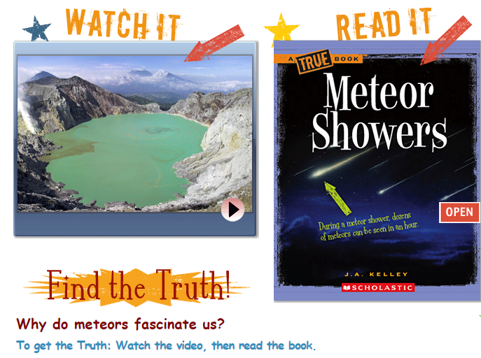 PowerLibrary's tweet photo. True of false - meteor showers can't be seen from the moon? Find the truth with this #ebook and #video available in TrueFLIX. It's free to access for all Pennsylvanians! https://t.co/X0Hk7RAmpx #literacy #read #meteors #Meteorshower #astronomy #trueflix #powerlibrary https://t.co/c5eKE42Mru