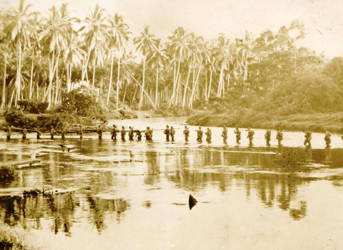 7 of 18On Guadalcanal, American servicemembers battled heat, mosquitoes, disease, dense vegetation, and unfamiliar terrain along with a determined Japanese enemy in an all-consuming, round-the-clock battle.