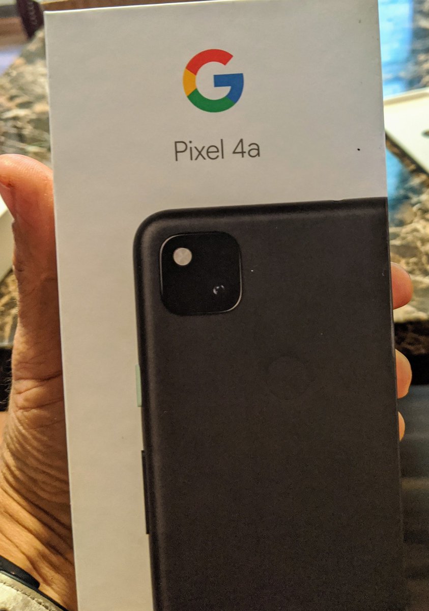 Always like unboxing and setting up a new phone, even if it's for my wife instead of me. #Pixel4a #teampixel