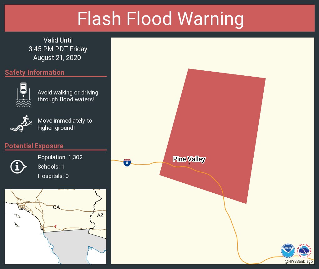 Flash Flood Warning Pine Valley : Flash Flood Warning ...