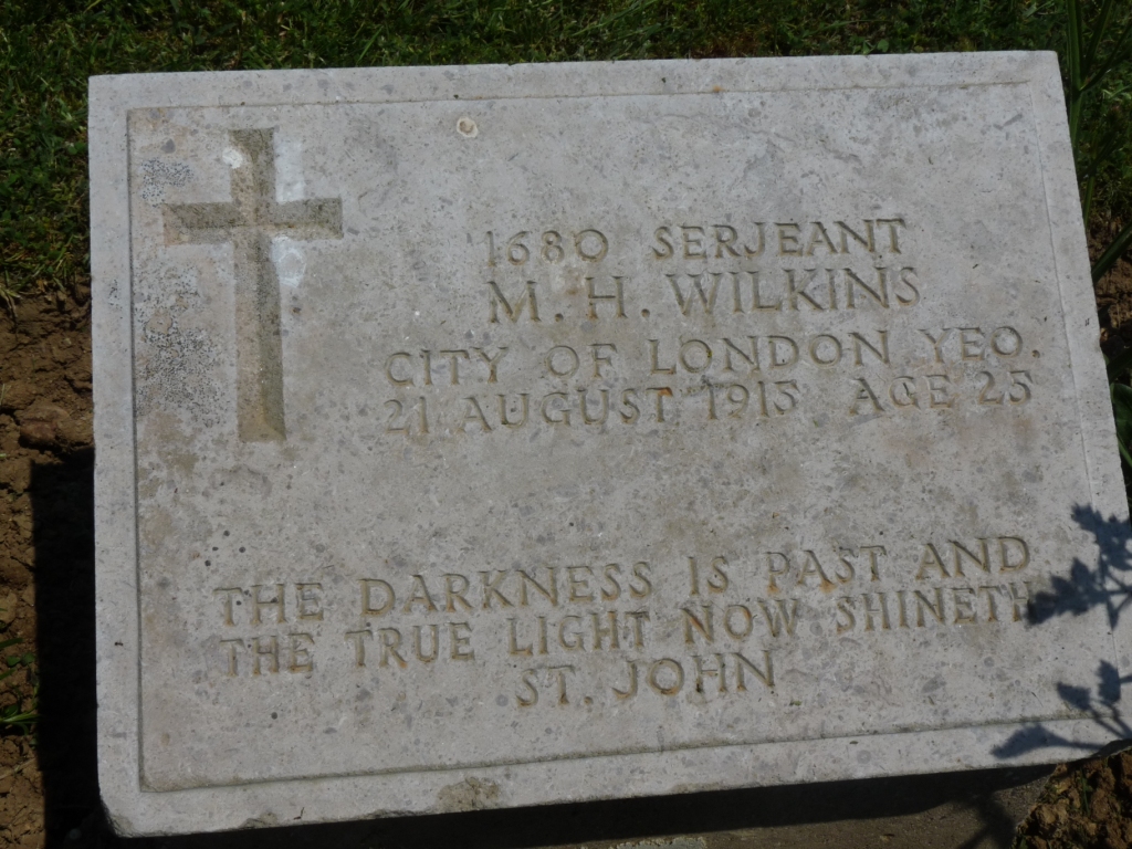 OTD 1915 Sergeant Morris Howard WILKINS City of London Yeomanry Killed in Action 21st August 1915 Buried Green Hill Cemetery, Gallipoli. Joined  @rosslynpark with his brother Leo in Oct 1913.