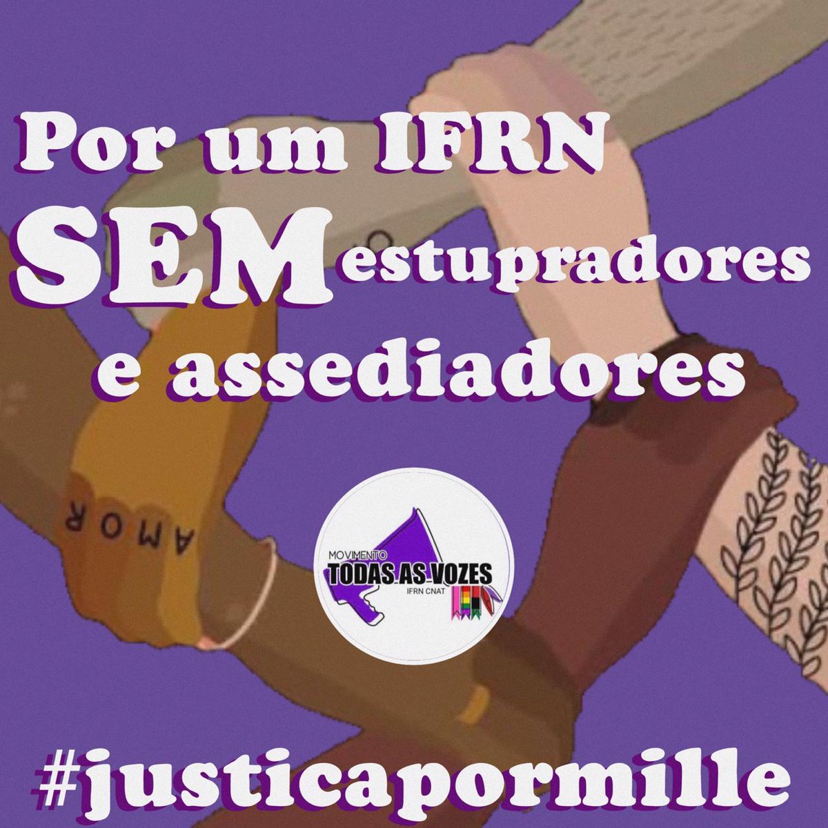 NOTA DO MOVIMENTO TODAS AS VOZES POR UM IFRN SEM ESTUPRADORES 

#JustiçaPorMillie