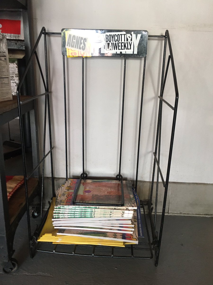theLAndmagazine's tweet photo. There’s a fresh stack next door at The Highland Cafe, too 😏 #boycottlaweekly https://t.co/ZJz1PmA7Ug