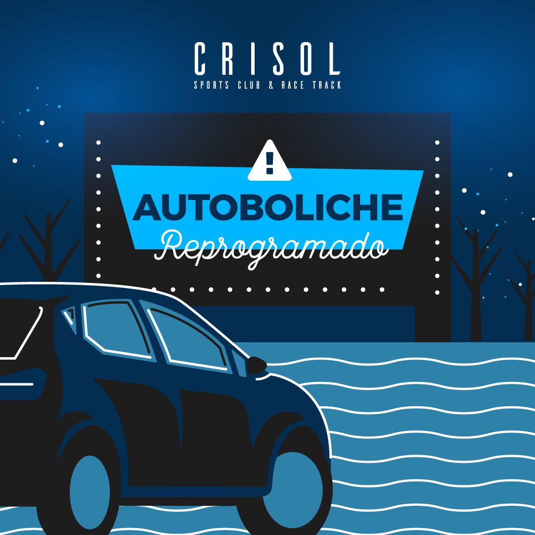 Lamentamos informar que por disposición municipal no podremos extender el evento más allá de las 00 hs, por lo que quedan suspendidas las funciones del autoboliche. Se reprogramarán los horarios para los próximos fines de semana.