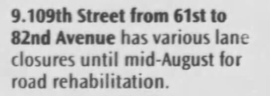 The house is four lots in from 109 Street. As this roadway was widened, most recently in 2000 (one of our millennial projects ), adjacent properties became less desirable. The two to the west of the little house were demolished between 2007 and 2012.