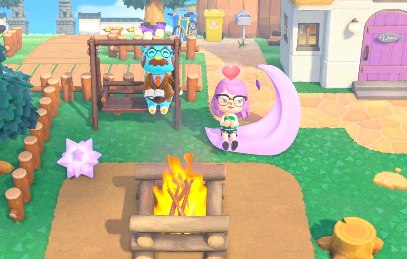 AmethystPlaysAC's tweet image. I'm officially in love with Beardo. #beardo #acnh #acnhvillagers