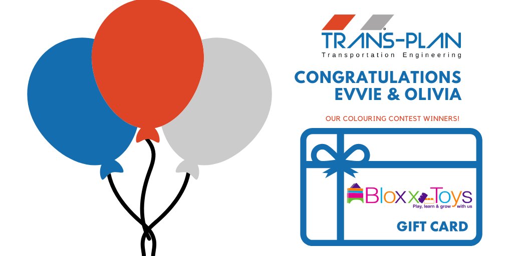 Trans_Plan's tweet photo. We have some contest winners! Congratulations Evvie &amp; Olivia - and a big thank you for joining in on our colouring contest! 

Evvie &amp; Olivia showed us that teamwork makes the dream work with 2 creative submissions. Evvie &amp; Olivia will take home the $100.00 @BloxxToys Gift Card. https://t.co/VFdp7lSQsI