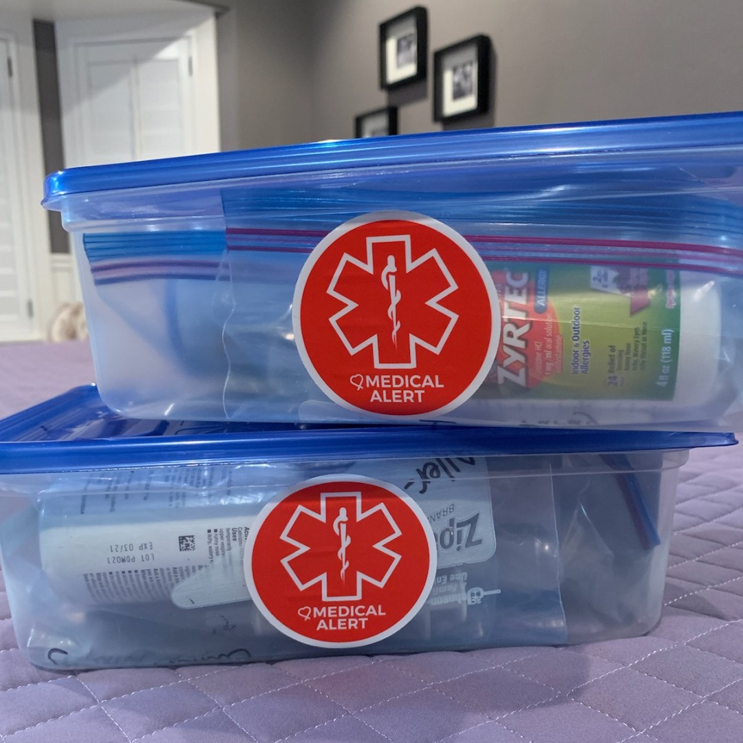 ShowYourTeal's tweet photo. School is starting up and no matter if it is online or in person it is not business as usual. One thing that has not changed is making sure that our medicine is clearly labeled. Our Medical Alert Sticker  makes finding needed medicine quick and easy.

#foodallergies #showyourteal https://t.co/nvJfS1a17o
