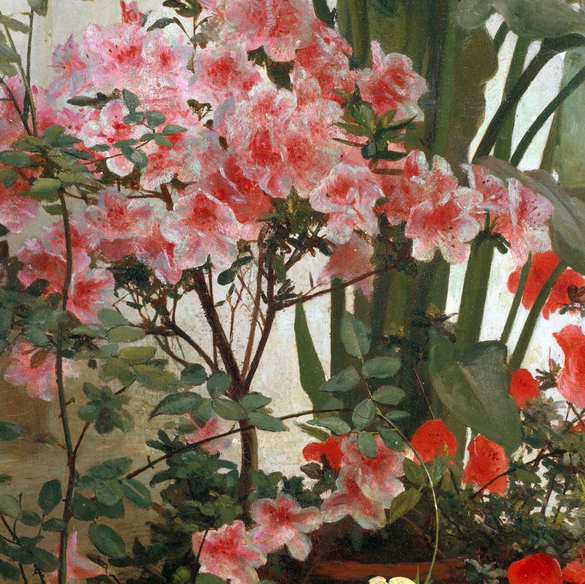 Happy Friday from this cozy, plant-filled #MuseumMomentofZen. 🌸 🌱

🎨 George Cochran Lambdin (American, 1830–1896). Side of a Greenhouse, 1870–80 (?). #MetAnywhere

Learn more: met.org/30WzgXV