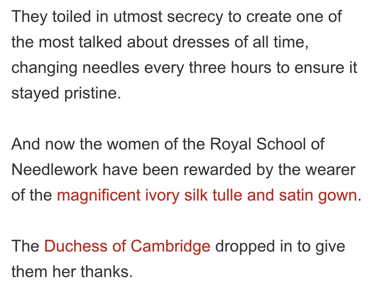 Kate visited the royal school of Needlework to thank her wedding dress makers, this was reported to the press by someone there. No photos