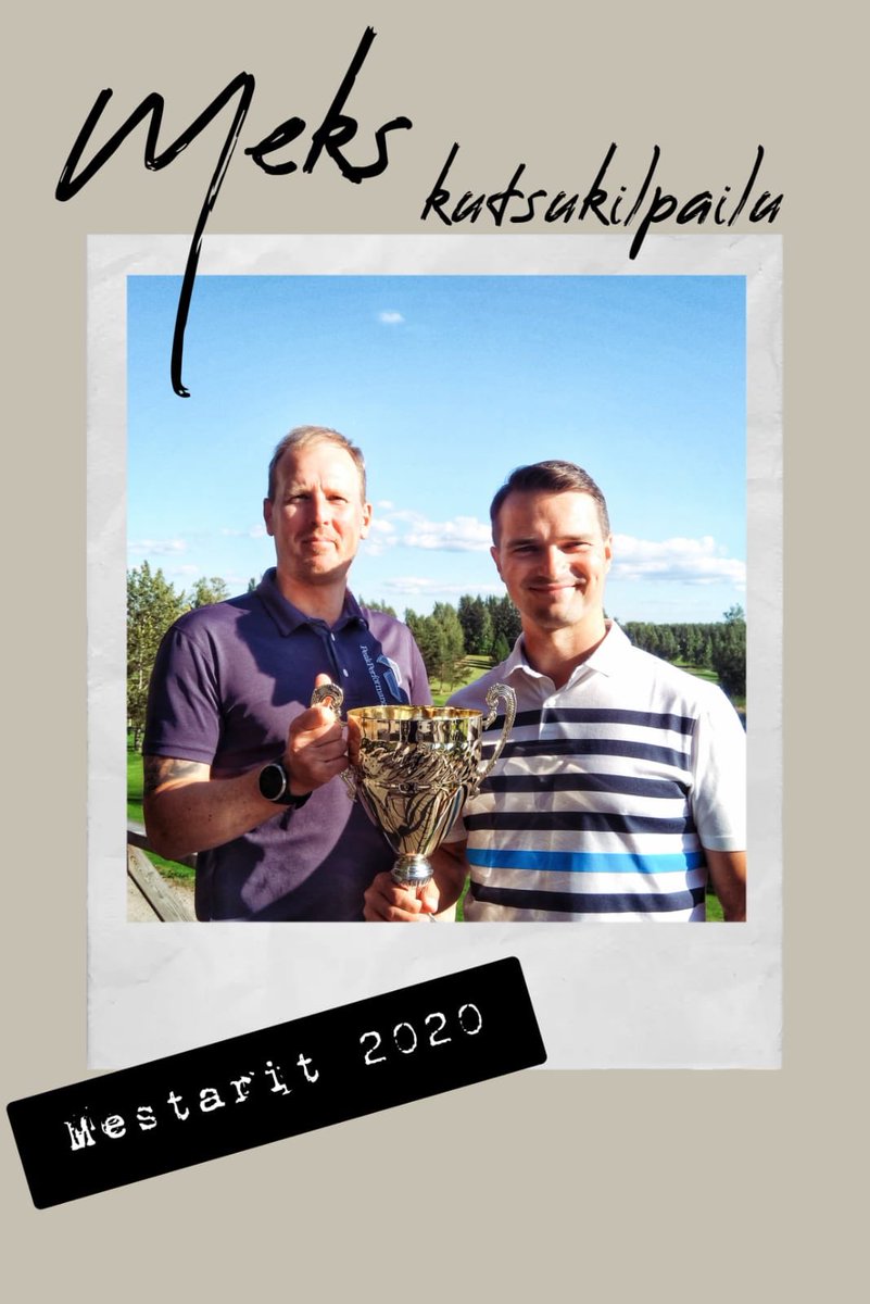 Saatiin <a href="/MinniBlomqvist/">Minea Blomqvist</a> :lta tänään niin hyvät neuvot ennen kisaa, että pokattiin Intersport-kauppias Tuukka Uusitalon kanssa voitto Keskisuomalaisen golfin kutsukilpailussa. Kiitos kutsusta <a href="/ksmlfi/">Keskisuomalainen</a> ja erinomaisesta peliseurasta <a href="/LindstromJari/">Jari Lindström</a>!