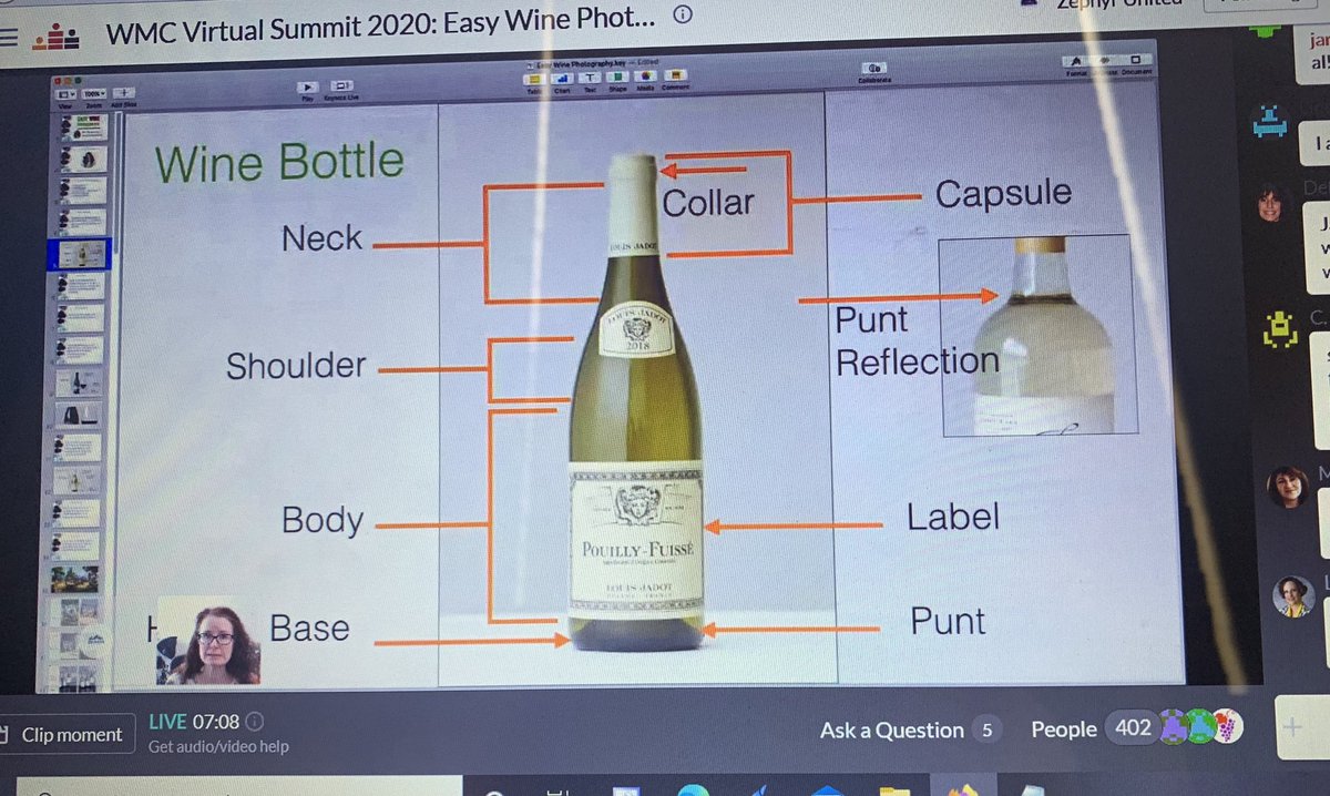 thegrapegeeks's tweet photo. My wine photography needs help! Loving the online session at the Wine Media Conference with Christina Peters today. Can’t wait to give her photo tips a try. #WMC20Virtual https://t.co/4eDrh7aWLp