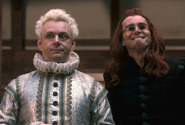На кухне                              Нет, я готовил 
произошла драка?                     ужин.

#БлагиеЗнамения #GoodOmens