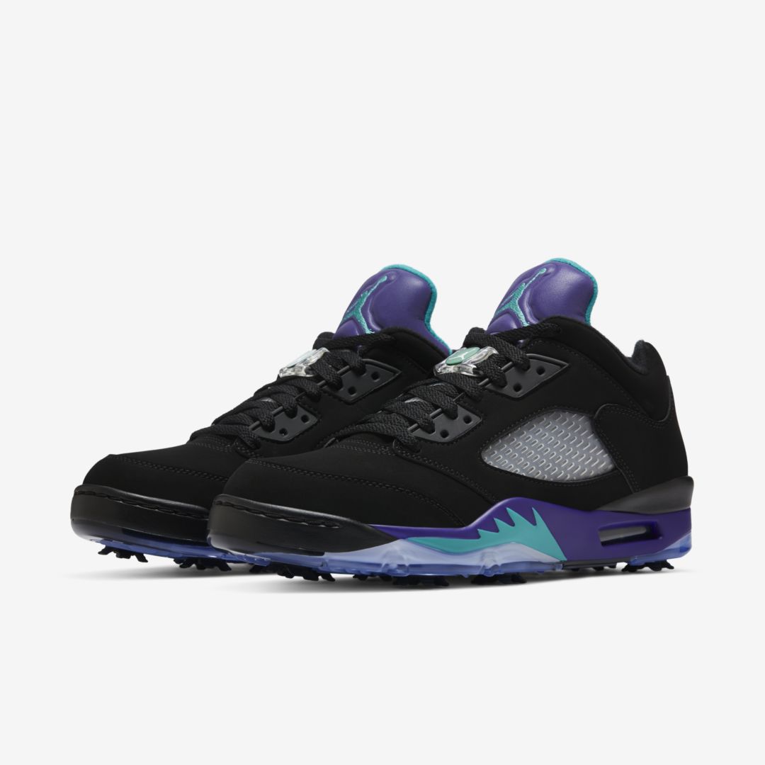 J23app's tweet photo. Jordan 5 Low Golf "Black Grape" official images https://t.co/oYjdFGLhnr