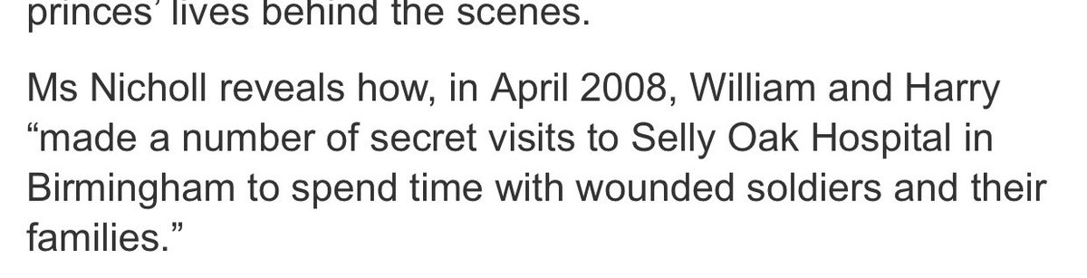 Prince William and Harry made secret visits to hospitals