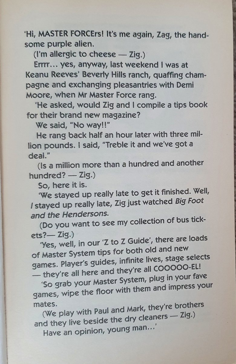 SegaMags's tweet photo. Did you know?
Zig & Zag (perhaps best known from The Big Breakfast on Channel 4) once "wrote" a tips book for the Sega Master System.
It was given away free with an issue of Sega Master Force.
#zigandzag #mastersystem #sega #segamags #segaforever #segamasterforce #retrogaming https://t.co/w9wLQYIOfu