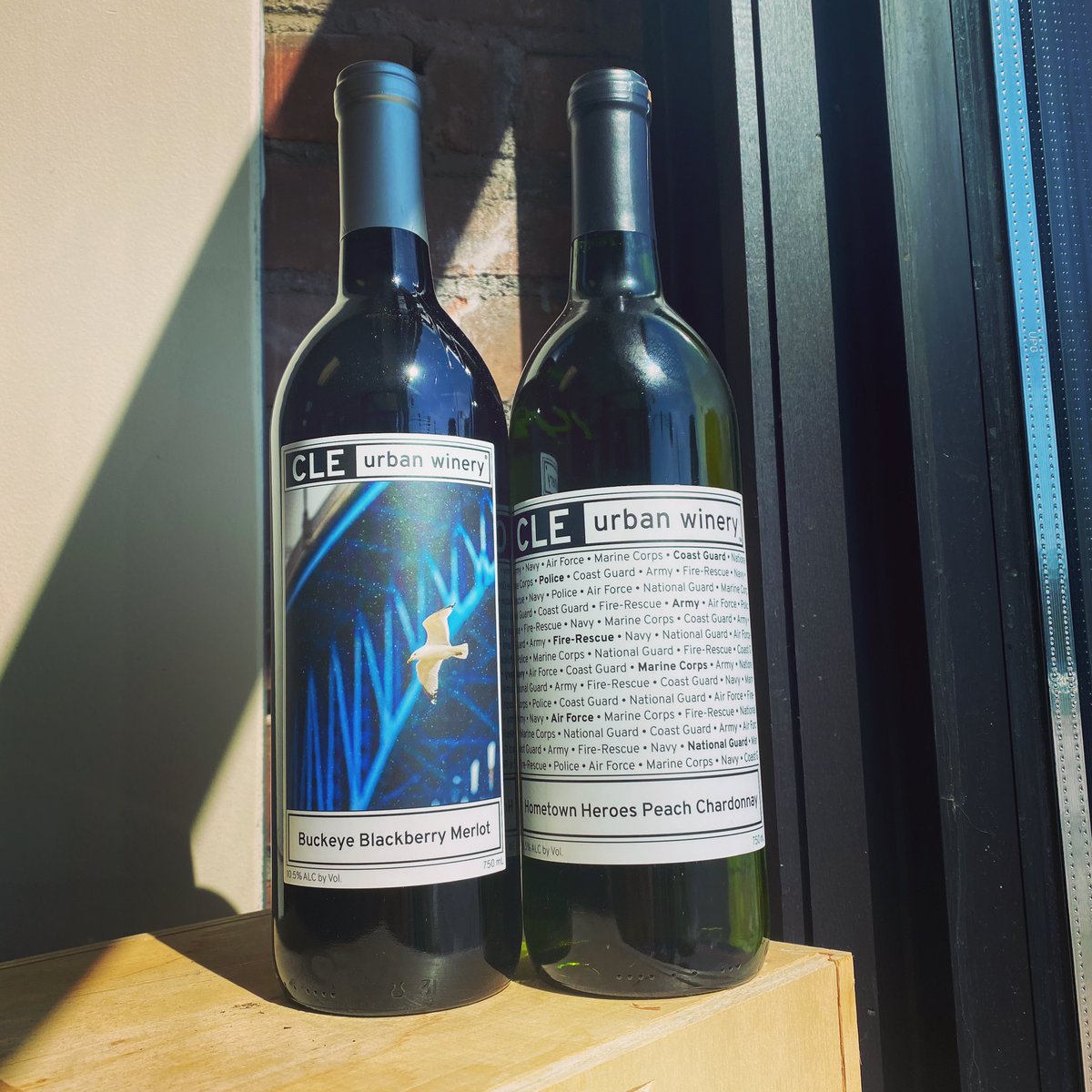 RozisWineHouse's tweet photo. Finally BACK IN STOCK!
@CLEurbanwinery Buckeye Blackberry Merlot & Hometown Heroes Peach Chardonnay.
$14.99 each!
#cle #clewine #wine https://t.co/8v9b8gDKBy