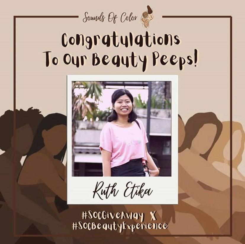 soundsofcolorid's tweet photo. Hello Beauty Peeps!
Minsoc mau mengucapkan selamat untuk pemenang #SOCGiveAway di sesi kedua yaitu kak Ruth Etika. Semoga cerita kak Ruth ini bisa kalian jadikan motivasi atau juga pembelajaran bahwasannya colorism meang benar-benar ada dan dapat memberikan- https://t.co/HHaGknPY9G