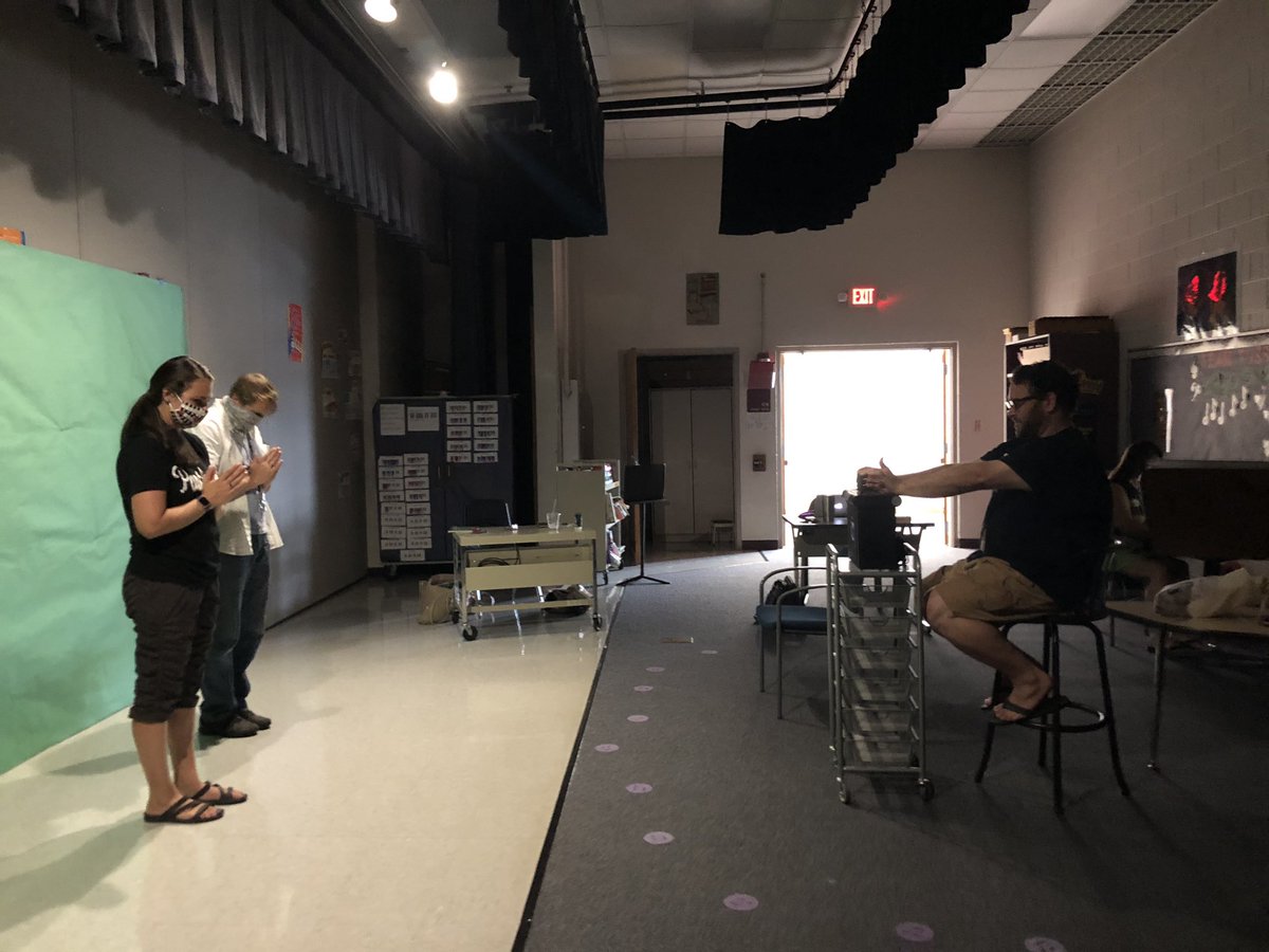 ErikaSchoenbeck's tweet photo. Making videos for distance/hybrid learning today, with the best music team ever! So much fun to work with these people. @MrsGuirreri @mrsgartnermusi1 @Daniel_Joy_PLSD @Kilanowski_PLSD @MusicCristy @PLSD @PLSDMusic #PLSDproud https://t.co/jx4BraQFyF