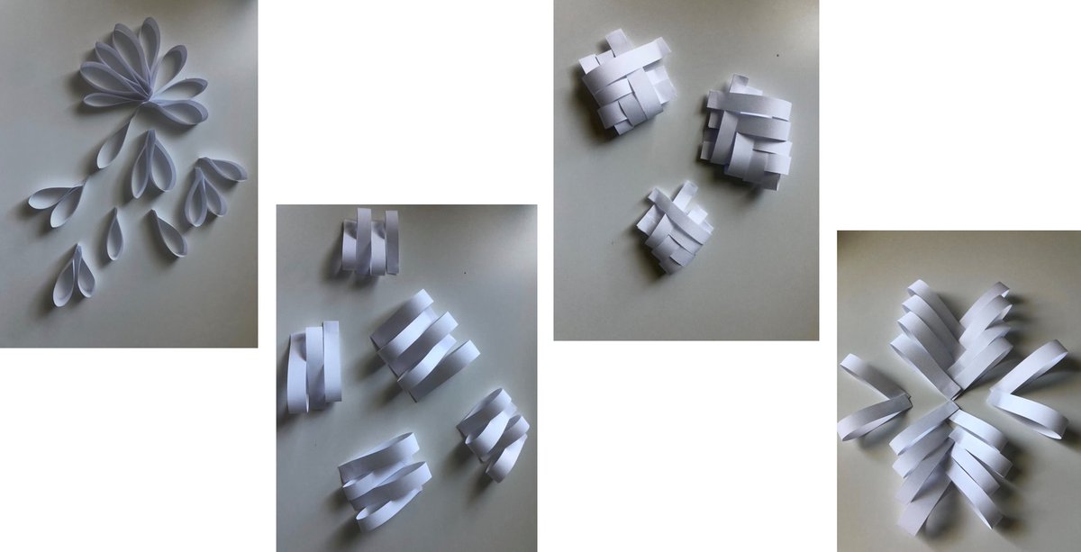 artfritzHSE's tweet photo. Students in Intro the 3D art making beautiful sculptures at home out of paper...and these are just exercises in composition...can't wait to see what they're doing at the end of the semester.@HSESchools @HSEPrincipal https://t.co/19mqTXEUds