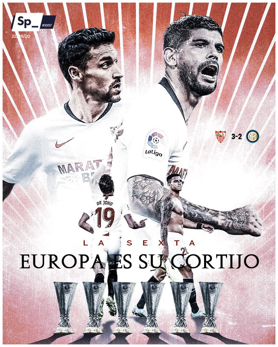 SpheraSports's tweet photo. El @SevillaFC lo ha vuelto a hacer. 6 de 6. Sin palabras. Honor al CAMPEÓN 👏🏻👏🏻👏🏻👏🏻 https://t.co/mo0pDuckHi