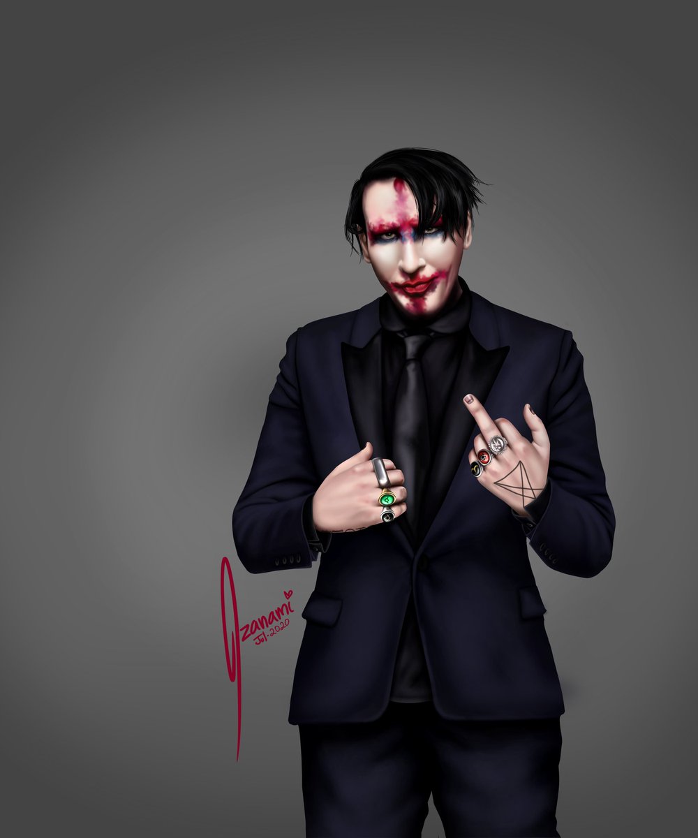 Izanami_Inblue's tweet photo. A very special portrait I did last month about the great Antichrist Superstar
@marilynmanson
🖤
The best illustration I've done so far.
It means a lot to me! Hope you like it🖤
#marilynmanson #mansonfans #digitalart #realism https://t.co/Uwu3p2CLyM