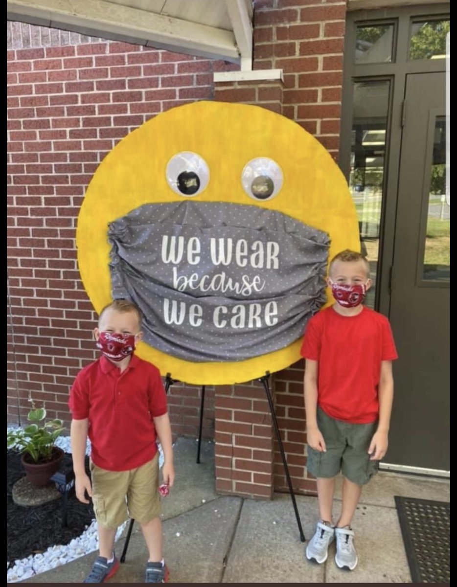 cabotps's tweet photo. UPDATE CPS open house, we hope you met your teachers and got your supply list. We managed to snag a picture of some children misbehaving and spreading propaganda for mask. We share it now to laugh, but we plead with parents to explain how ridiculous a mask is to your children!!!! https://t.co/6zqIhSYdZm