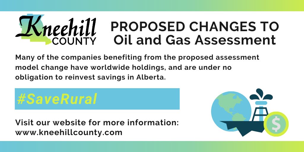 KneehillCounty's tweet photo. The only groups that win in each scenario are the largest Oil & Gas companies operating in Alberta. 145 smaller Oil & Gas companies will actually face assessment increases under the scenario most favoured by Industry. #saverural
Find out more: https://t.co/rMCBVJwqZH https://t.co/rfABXdX070