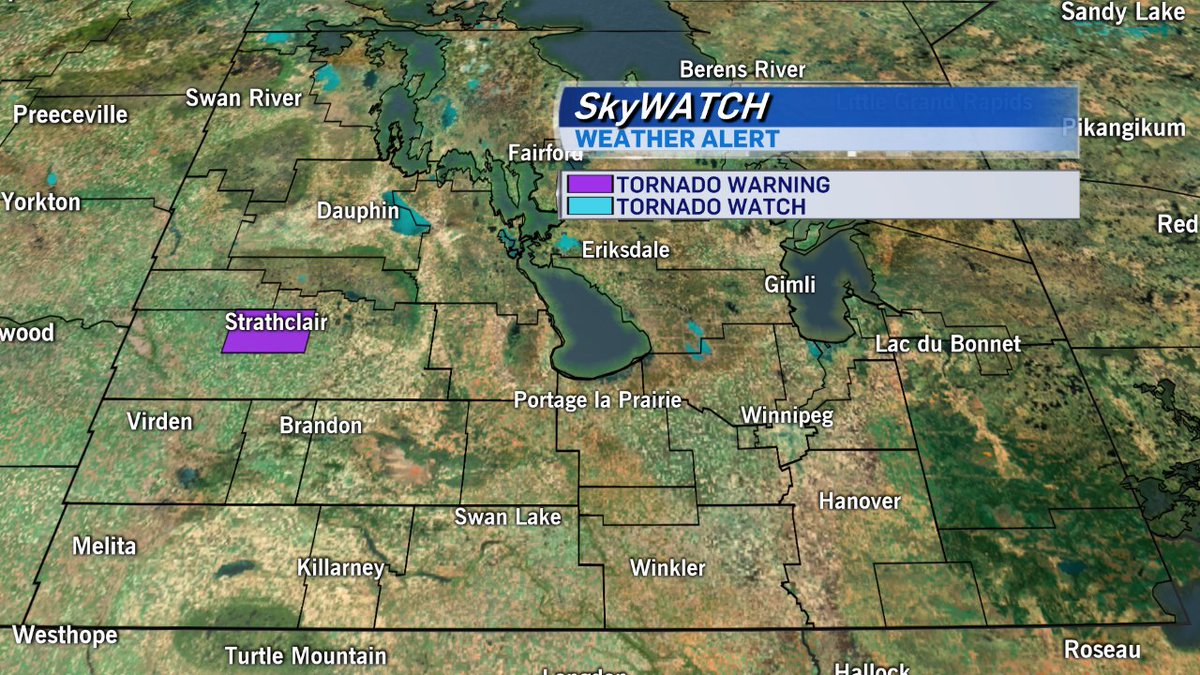 CTV Skywatch Weather Alert: A Tornado Watch or Warning is in effect for the regions below. #mbstorm Details: weather.gc.ca/warnings/index…