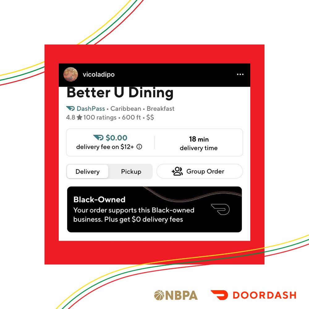 Nbpa On Twitter Playitforward Doordash And The Nbpa Team Up To Announce The Playitforward Challenge With Zero Fees On Doordash For Black Owned Restaurants Through The End Of 2020 The Campaign Featured 11