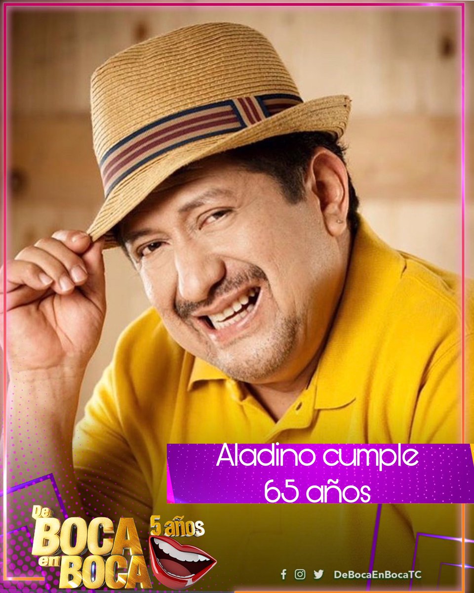 “El mago de la rockola” está de fiesta 🥳.
-
El popular <a href="/AladinoEcuador/">Enrique Vargas Mar</a> 🎤 celebra un año más de vida 👏.
-
Deséale un feliz día aquí 💬