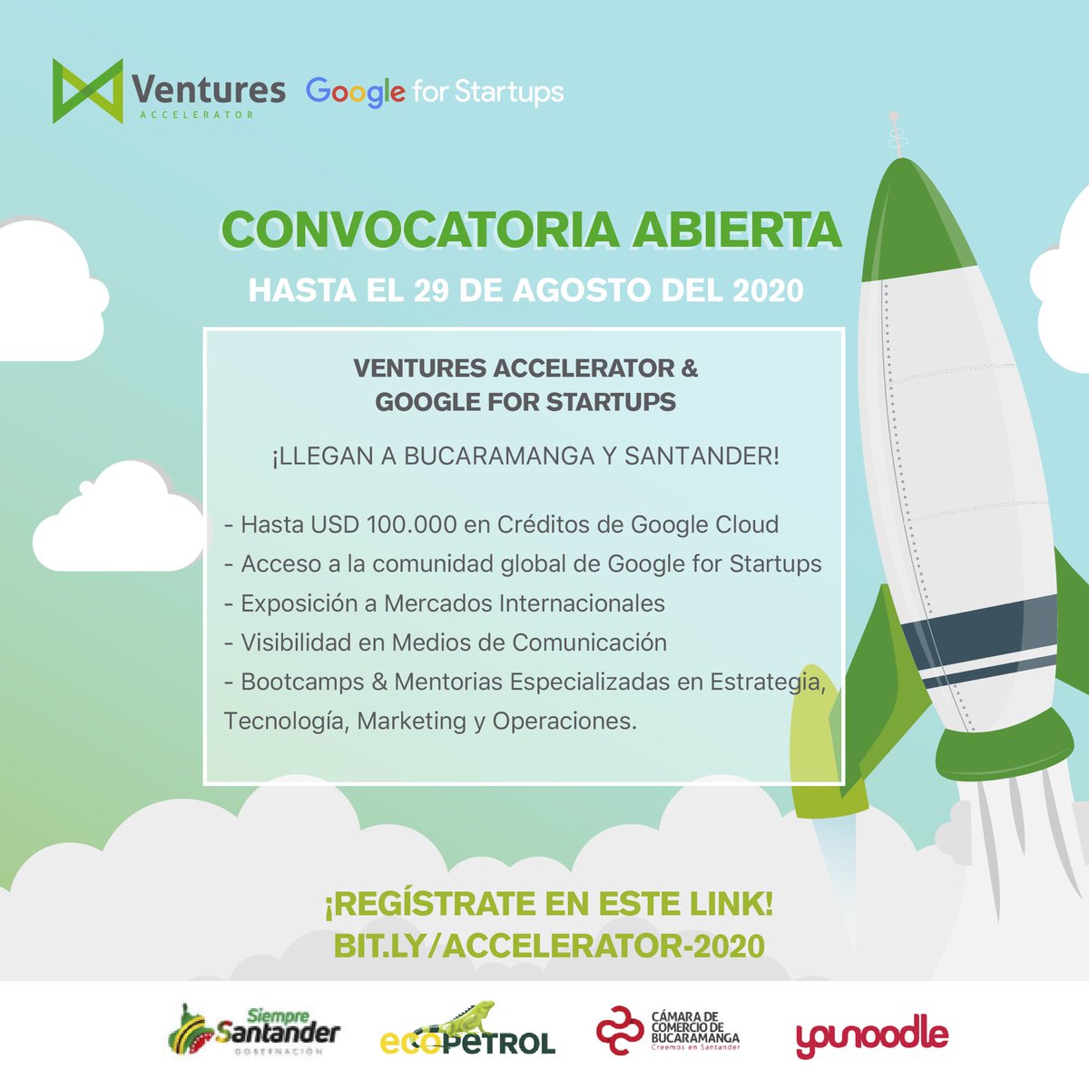 CCBucaramanga's tweet photo. Participa de #VenturesAccelerator el programa de talla mundial que busca los mejores #emprendedores y #scaleups de base tecnológica y digital con gran potencial en #Colombia para llevarlas a un contexto internacional.
Inscríbete en 👉🏻 https://t.co/QA2R1N52Am https://t.co/yTfkcuwb2w