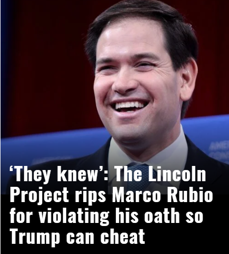 smc429's tweet photo. @ProjectLincoln @SenateGOP #TheyKnew
#RubioReport https://t.co/1fvnpHDRi6