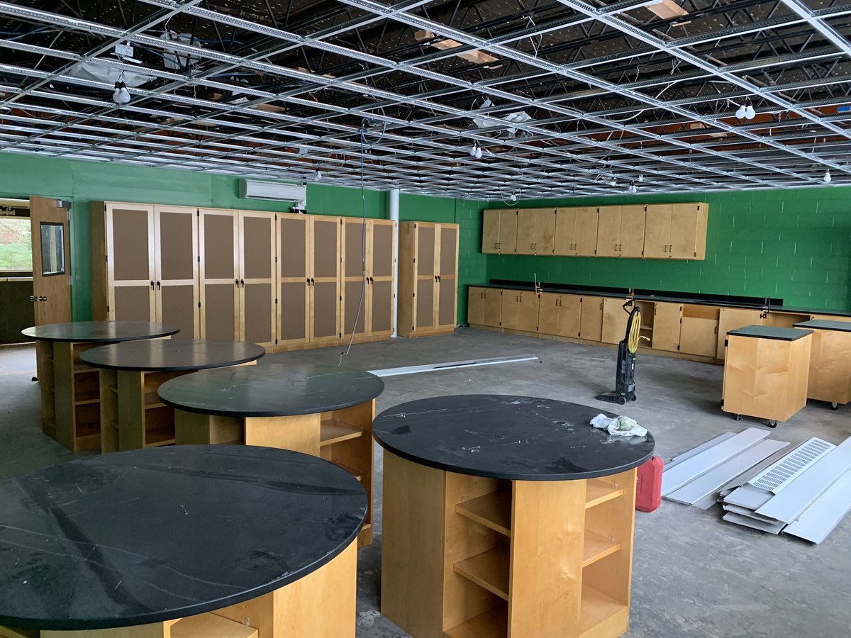 New Jackson Ave science room taking shape! Now we need to design the outdoor space.