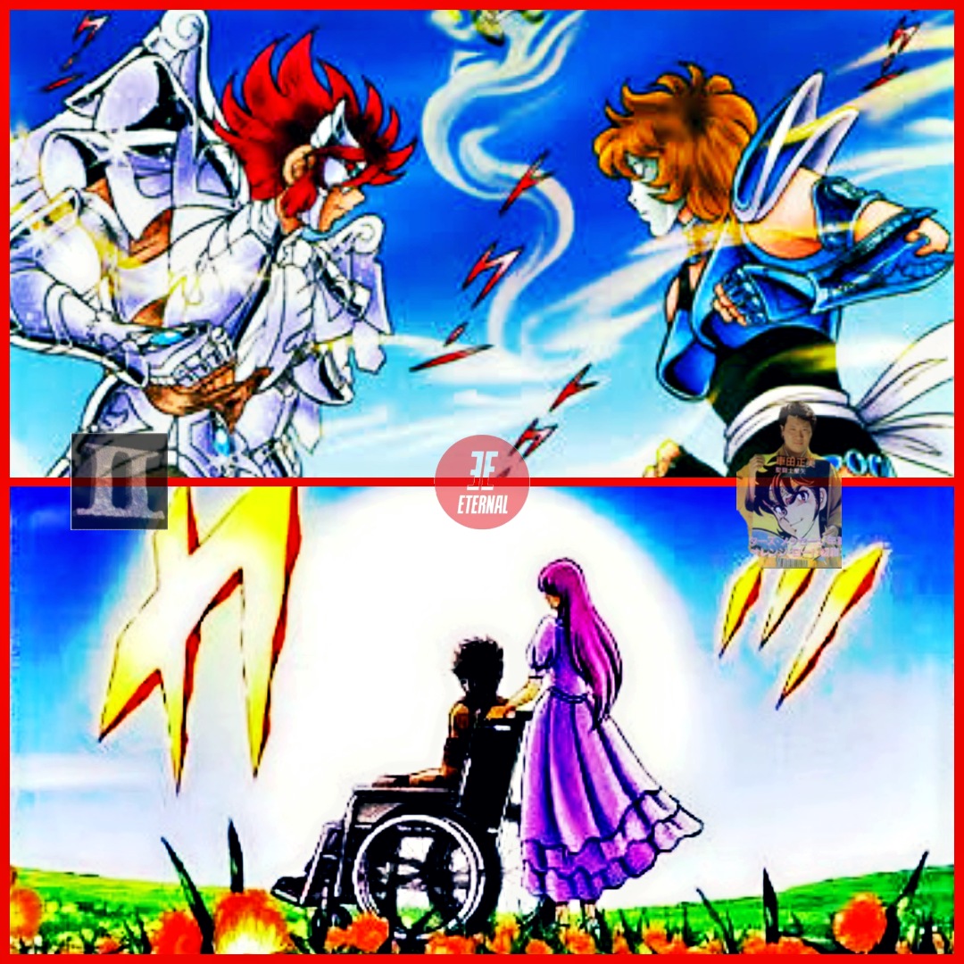 In an interview for the French  #Animeland  #MasamiKurumada revealed some of the things changed for the movie:  #Seika was part of the plot, instead of 3  #Angels there were going to be 5. The whereabouts of the  #BronzeSaints was going to be known through a letter sent by  #Shun. (14)