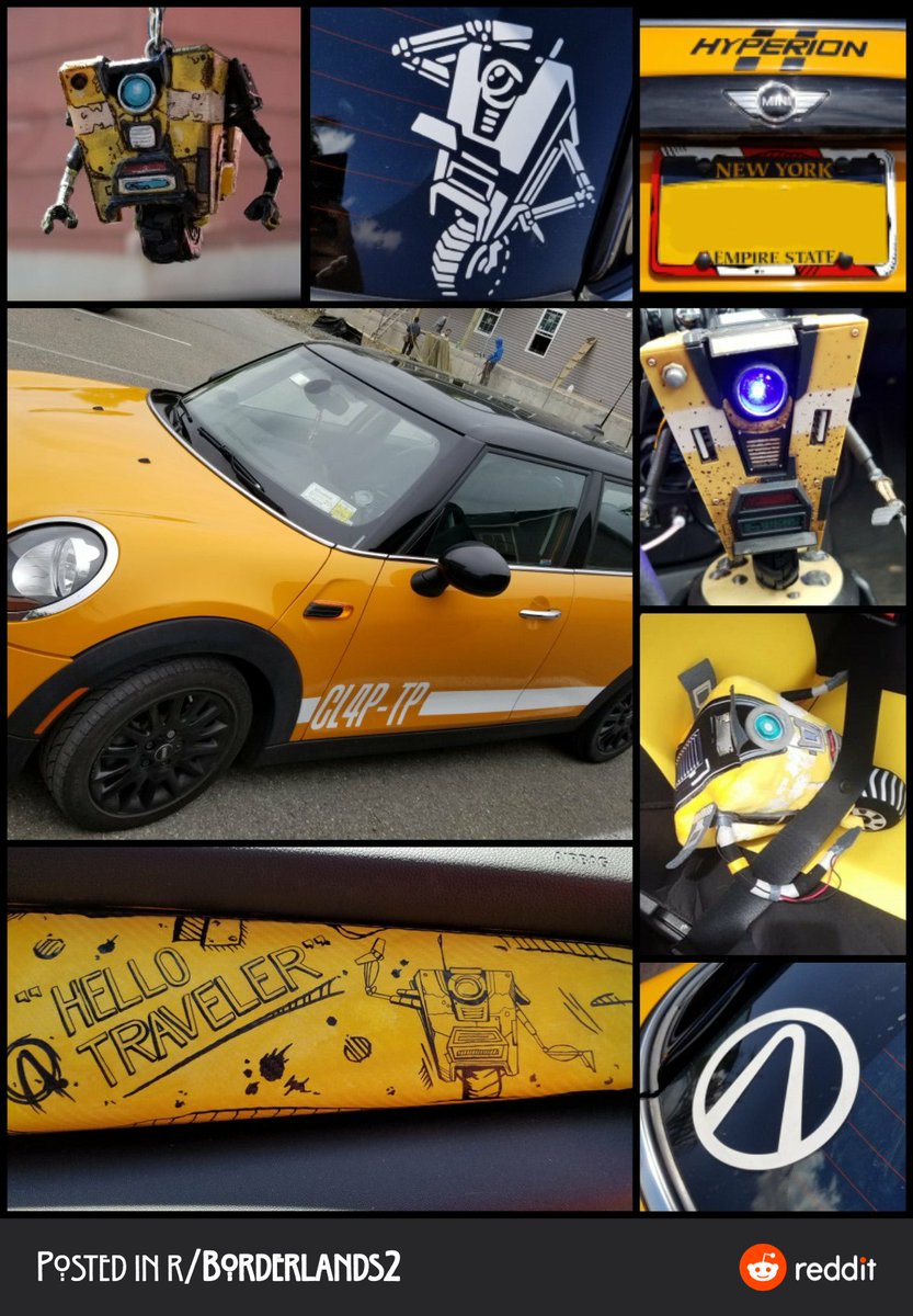 Randy Pitchford On Twitter That S Such An Awesome Shot A Pile Of Moxxi Signs In The Back Of A Hyperion Yellow Hatchback I Love This Picture So Much Thanks For Taking And Sharing twitter