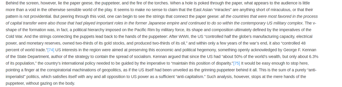 35. I leave you with a passage from issue 2 of  @chuangcn, maybe the most elegant description of imperialism I've ever encountered, and with a simple reminder that anti-capitalism means opposition to the entire world system of capitalism.Moreover, ICE must be destroyed