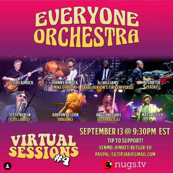KimockMusic's tweet photo. SK is thrilled to be a part of @every1orchestra Sessions IV on 9.13 @ 9:30PM EST! Conducted by #MattButler & ft. Steve @JohnKimock #SteveBerlin @adryondeleon @angelinesaris @djwmusic #ACCarter & more TBA!
FREE on EO's Facebook Live, Youtube or https://t.co/Qp5gFpzrC5 https://t.co/q71ELzcKuN