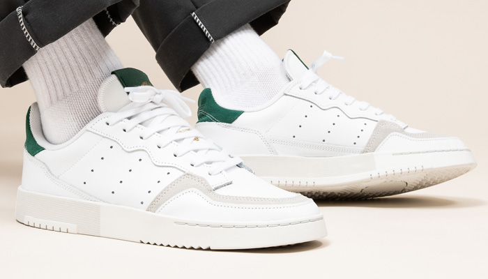 Kicks Deals on X: "The white/collegiate green adidas Supercourt is  available in sizes to 14 for 40% OFF retail at $45 + FREE shipping with  your Creators Club account. BUY HERE ->