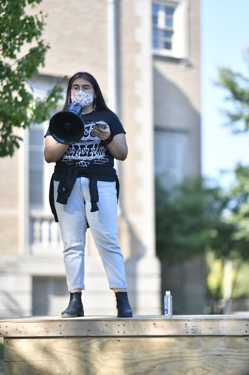 At LaFollette Park in Austin hearing from students, mostly from the west side, about their experiences with SROs and the need to get them out of schools.