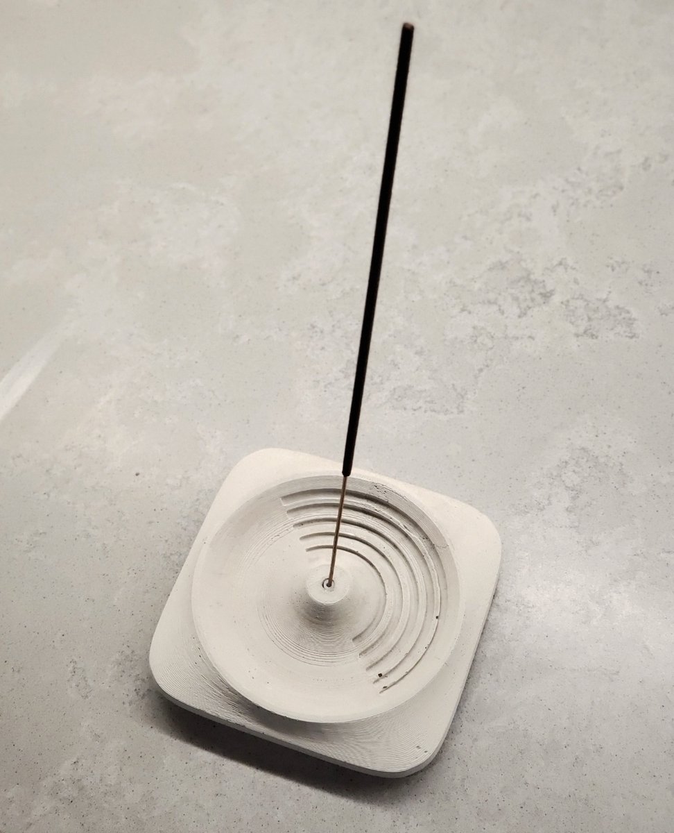 polyfaction's tweet image. #polyfaction #geometric #minimalism #incense #incenseholder #square #concrete #3dprinting #handmade #homedecor #instahome #tablewear #mindfulness #zen