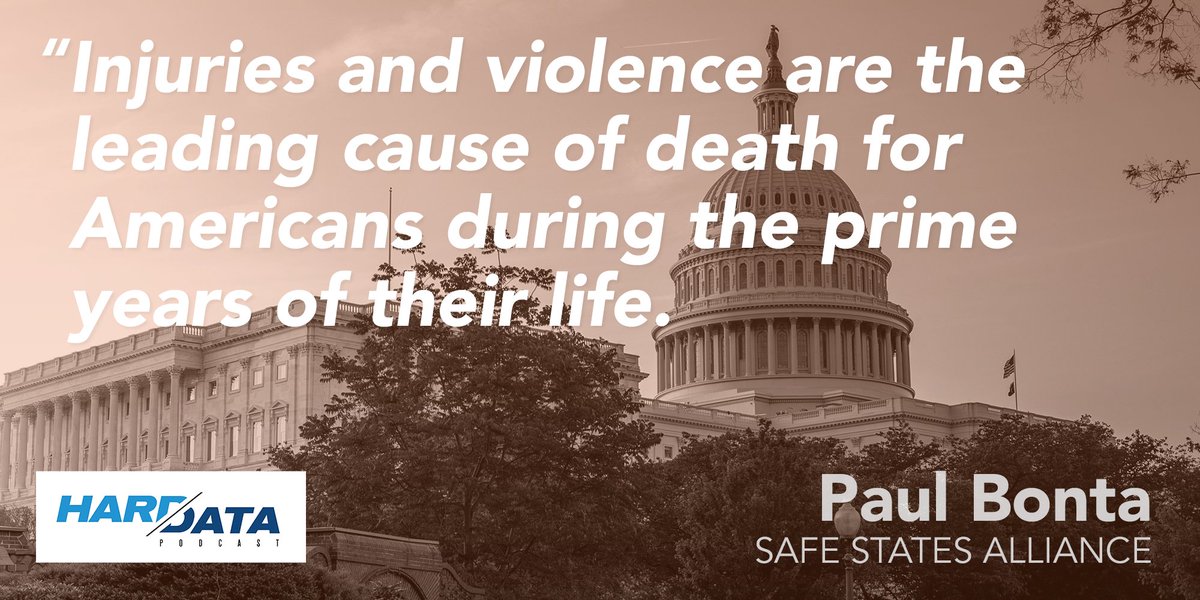 NVPNCoalition's tweet photo. @SafeStates “Injuries and violence are the leading cause of death for Americans during the prime years of their life. During the years they are the most productive.” - Paul Bonta on the #HardDatapodcast https://t.co/2vWit6hJJX